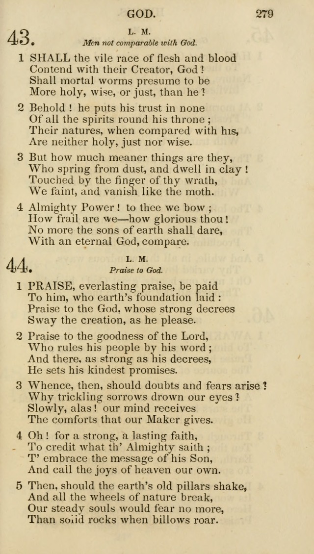 Church Psalmist: or psalms and hymns for the public, social and private use of evangelical Christians (5th ed.) page 281