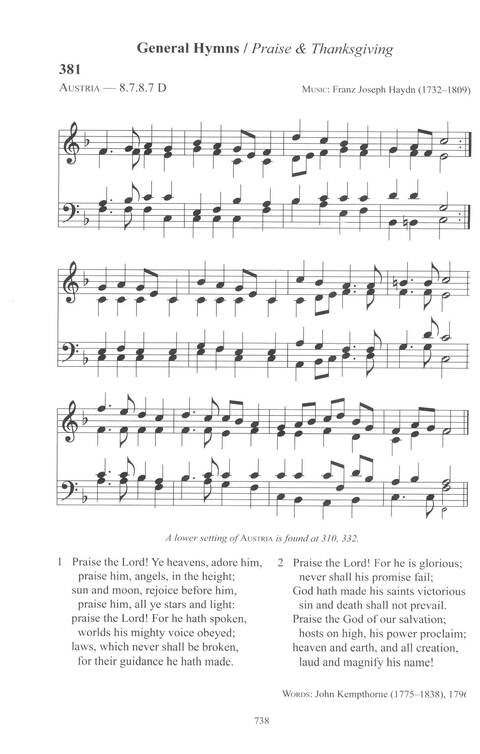 CPWI Hymnal page 734