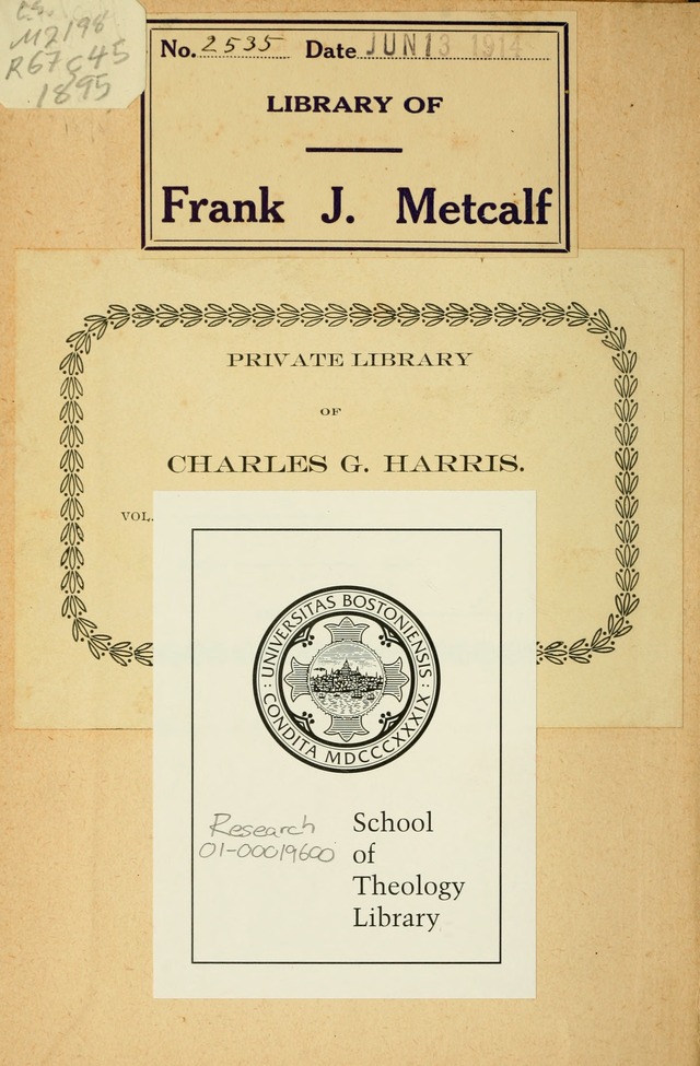 Celestial Showers No. 1, a collection of gospel songs used in Rev. I. Toliver