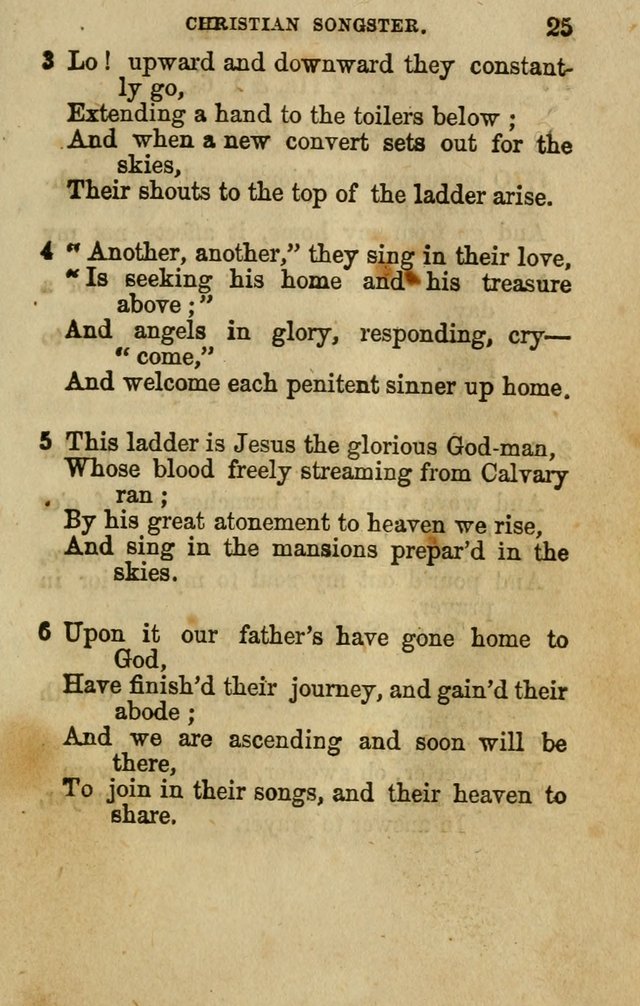The Christian Songster: a collection of hymns and spiritual songs, usually sung at camp, prayer, and social meetings, and revivals of religion. Designed for all denominations page 30