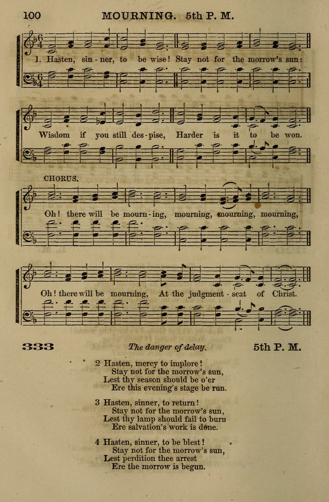 The Centenary Singer: a collection of hymns and tunes popular during the last one hundred years page 100