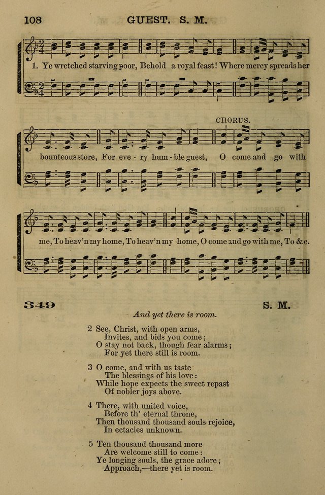 The Centenary Singer: a collection of hymns and tunes popular during the last one hundred years page 108