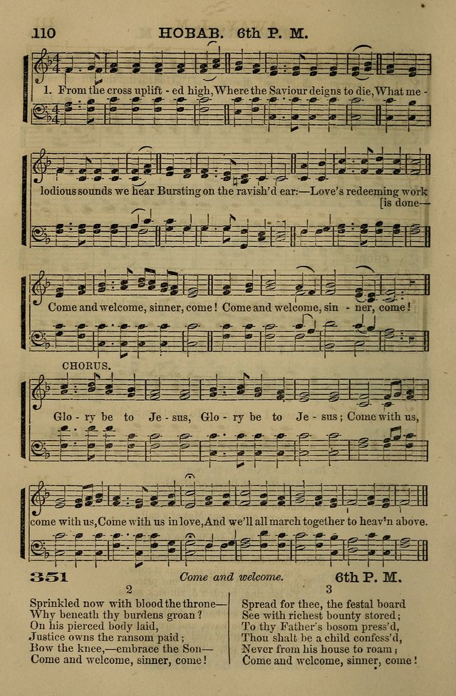 The Centenary Singer: a collection of hymns and tunes popular during the last one hundred years page 110
