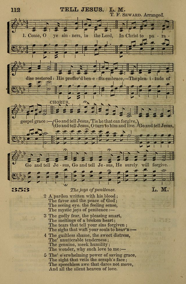 The Centenary Singer: a collection of hymns and tunes popular during the last one hundred years page 112