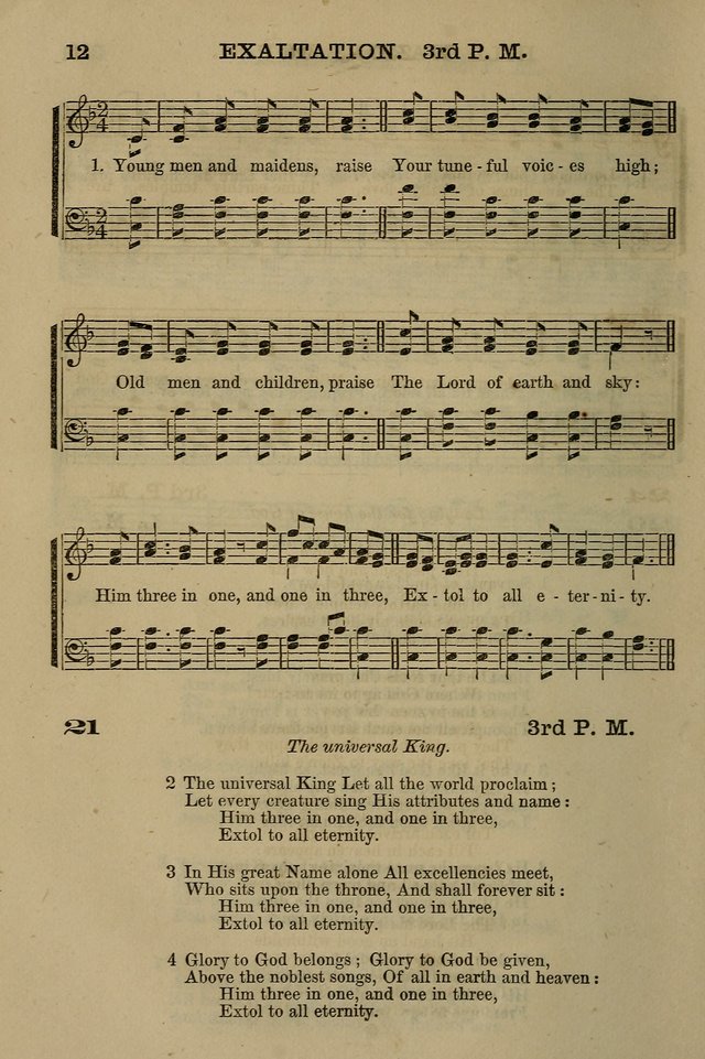 The Centenary Singer: a collection of hymns and tunes popular during the last one hundred years page 12