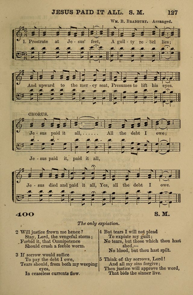 The Centenary Singer: a collection of hymns and tunes popular during the last one hundred years page 127