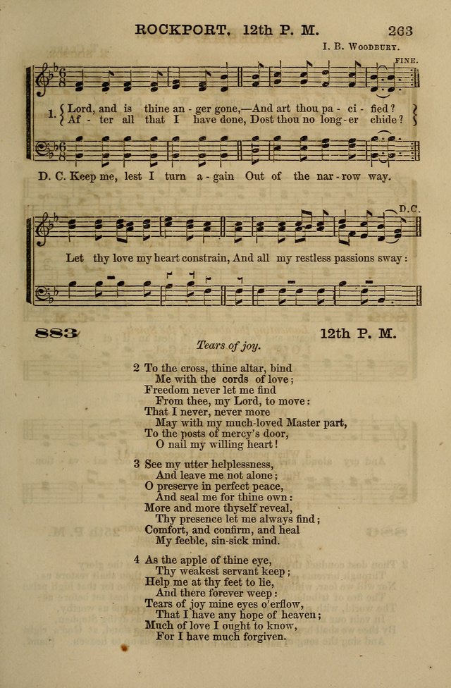 The Centenary Singer: a collection of hymns and tunes popular during the last one hundred years page 263