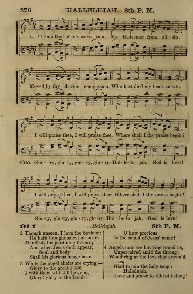 The Centenary Singer: a collection of hymns and tunes popular during the last one hundred years page 276