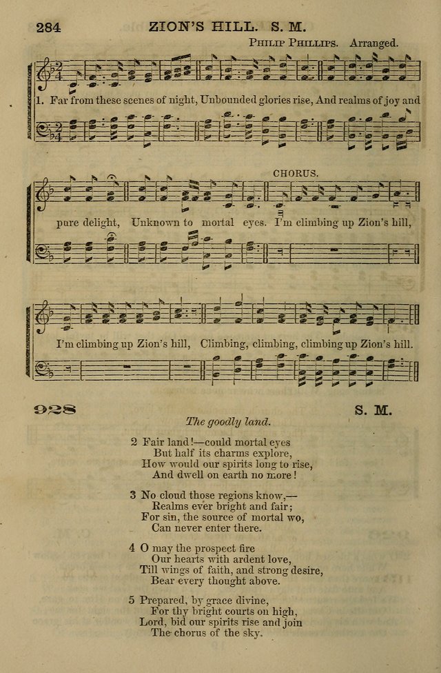 The Centenary Singer: a collection of hymns and tunes popular during the last one hundred years page 284