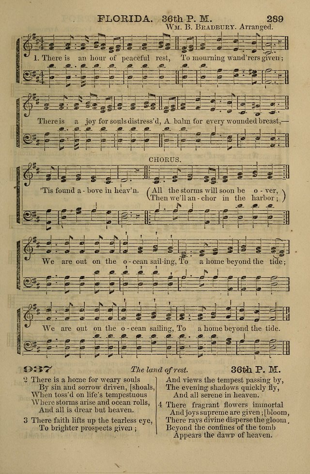 The Centenary Singer: a collection of hymns and tunes popular during the last one hundred years page 289