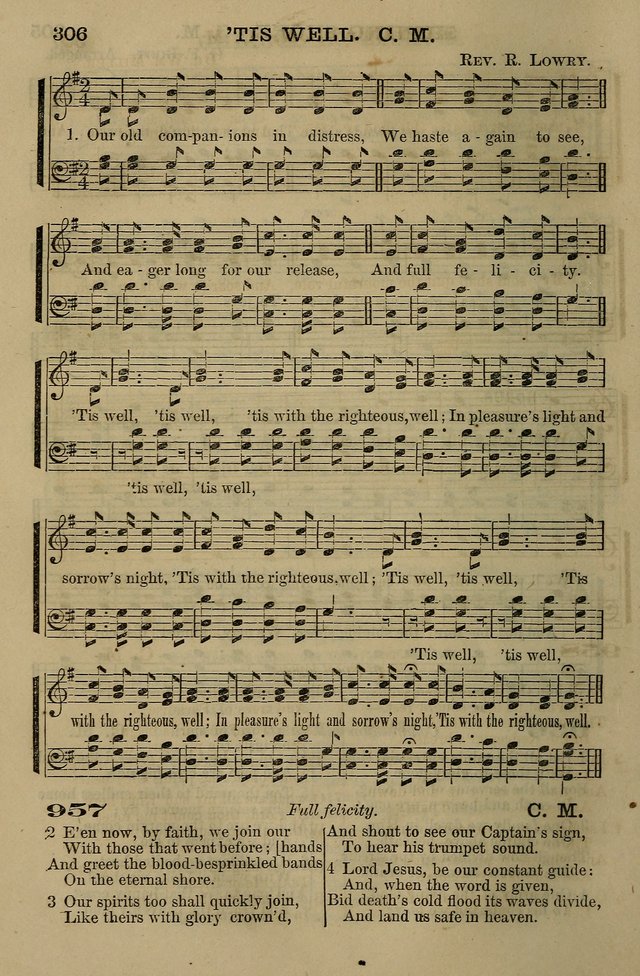 The Centenary Singer: a collection of hymns and tunes popular during the last one hundred years page 306