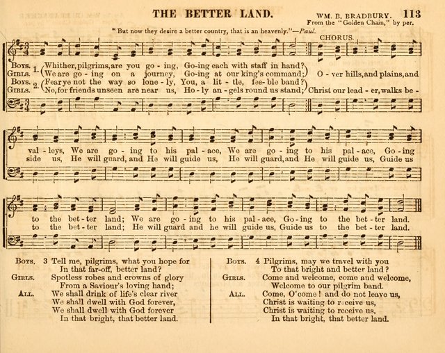 Christian Songs: for the Sunday School page 113