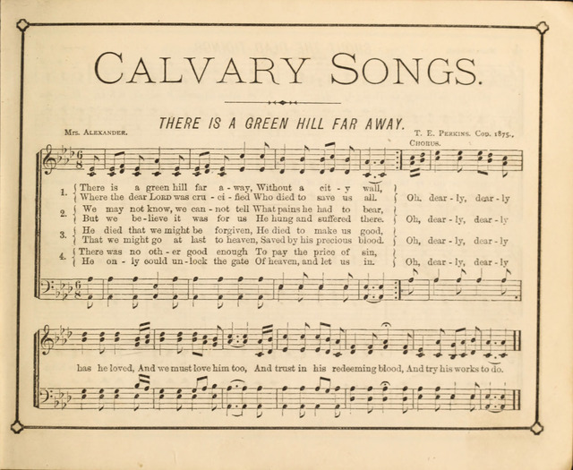 Calvary Songs page 1