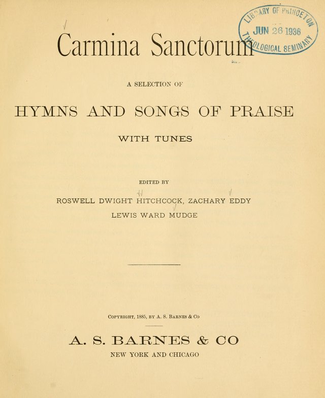 Carmina Sanctorum: a selection of hymns and songs of praise with tunes page 2