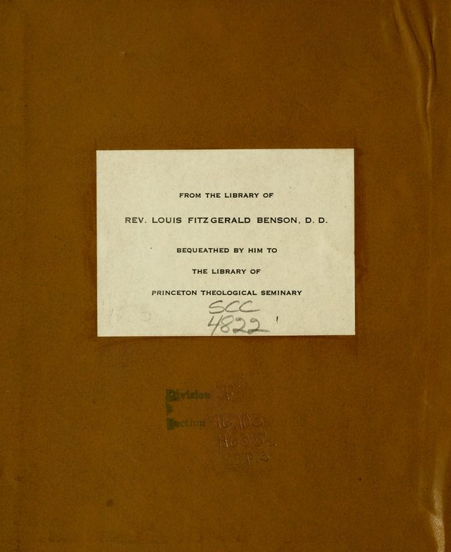 Carmina Sanctorum: a selection of hymns and songs of praise with tunes page ii