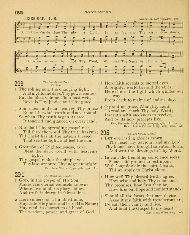 Carmina Sanctorum, a selection of hymns and songs of praise with tunes page 153