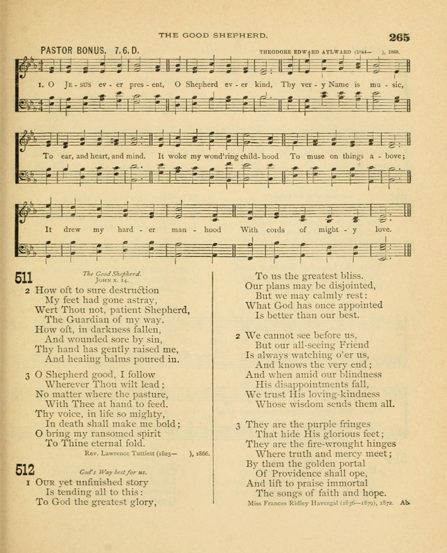 Carmina Sanctorum, a selection of hymns and songs of praise with tunes page 266