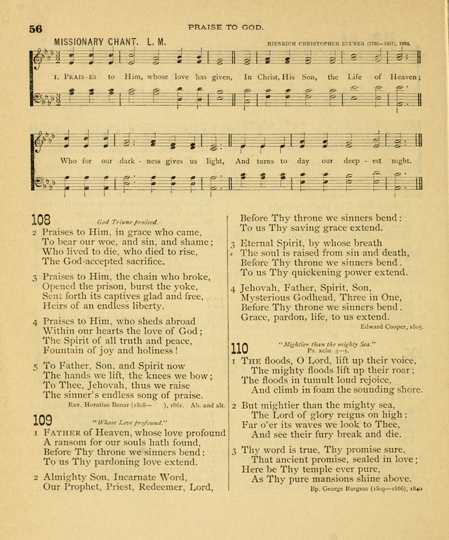 Carmina Sanctorum, a selection of hymns and songs of praise with tunes page 57