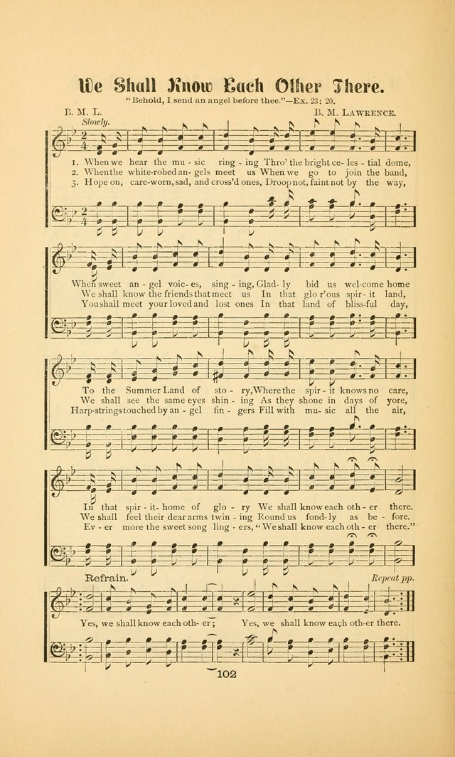 Celestial Sonnets: a collection of new and original songs and hymns of peace and progress, designed for public gatherings, home circles, religious, spiritual, temperance, social and camp meetings, etc page 107