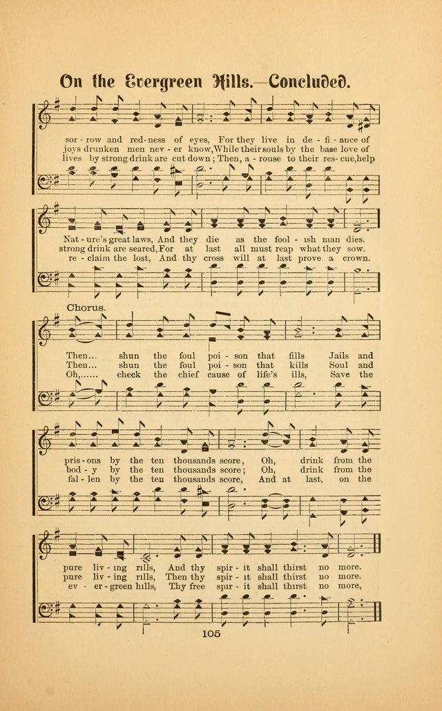 Celestial Sonnets: a collection of new and original songs and hymns of peace and progress, designed for public gatherings, home circles, religious, spiritual, temperance, social and camp meetings, etc page 110