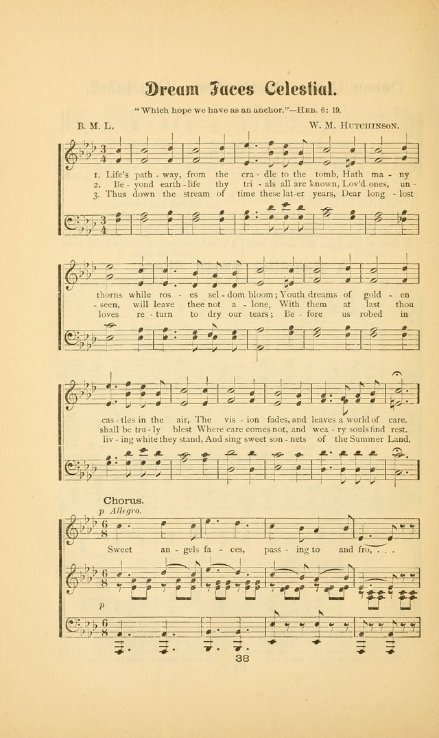 Celestial Sonnets: a collection of new and original songs and hymns of peace and progress, designed for public gatherings, home circles, religious, spiritual, temperance, social and camp meetings, etc page 43