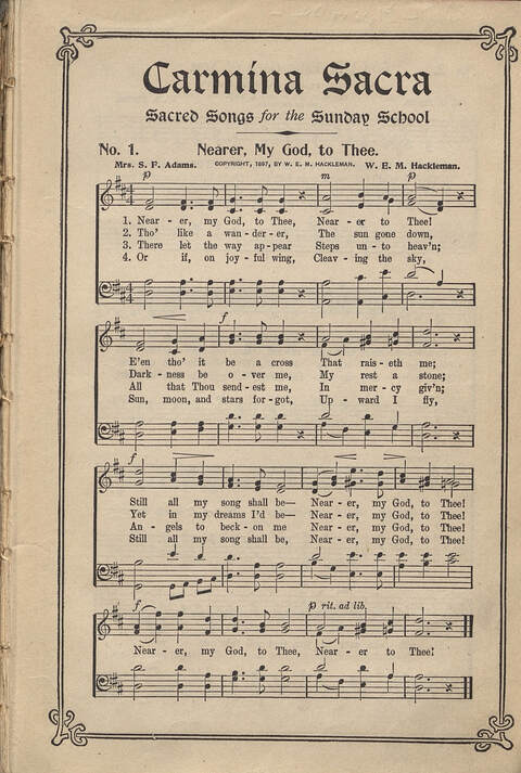 Carmina Sacra: Sacred Songs for the Sunday School page 1