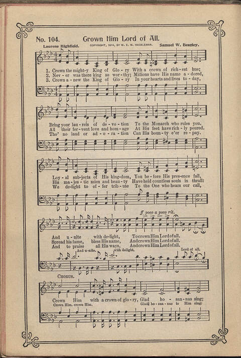 Carmina Sacra: Sacred Songs for the Sunday School page 104