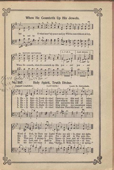 Carmina Sacra: Sacred Songs for the Sunday School page 107