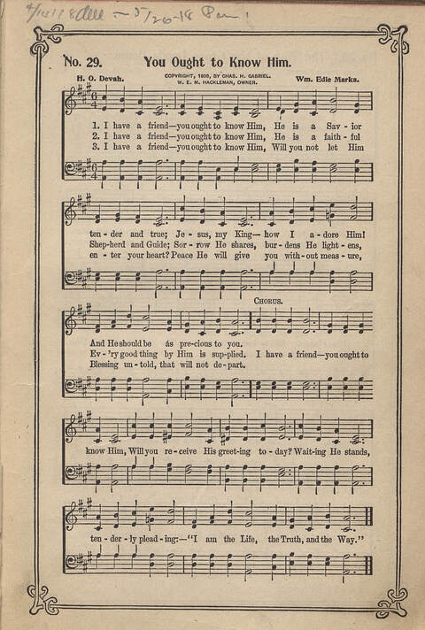 Carmina Sacra: Sacred Songs for the Sunday School page 29
