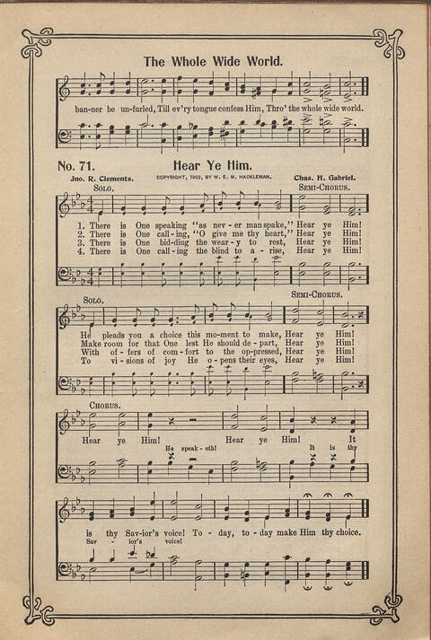 Carmina Sacra: Sacred Songs for the Sunday School page 71