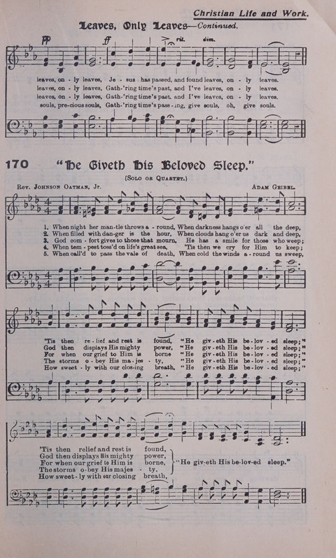 Celestial Songs: a collection of 900 choice hymns and choruses, selected for all kinds of Christian Getherings, Evangelistic Word, Solo Singers, Choirs, and the Home Circle page 149