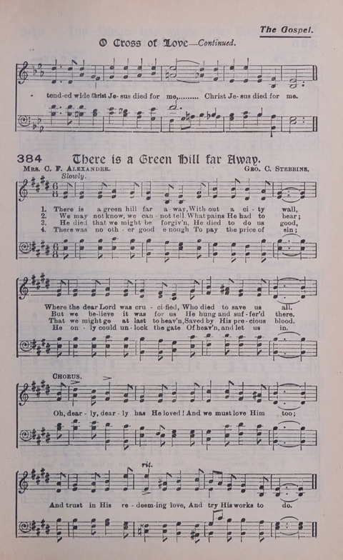 Celestial Songs: a collection of 900 choice hymns and choruses, selected for all kinds of Christian Getherings, Evangelistic Word, Solo Singers, Choirs, and the Home Circle page 329