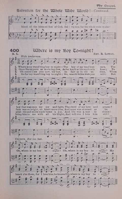 Celestial Songs: a collection of 900 choice hymns and choruses, selected for all kinds of Christian Getherings, Evangelistic Word, Solo Singers, Choirs, and the Home Circle page 345