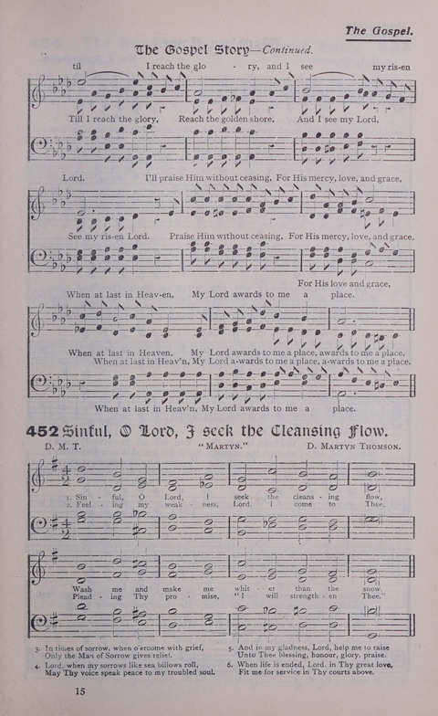 Celestial Songs: a collection of 900 choice hymns and choruses, selected for all kinds of Christian Getherings, Evangelistic Word, Solo Singers, Choirs, and the Home Circle page 395