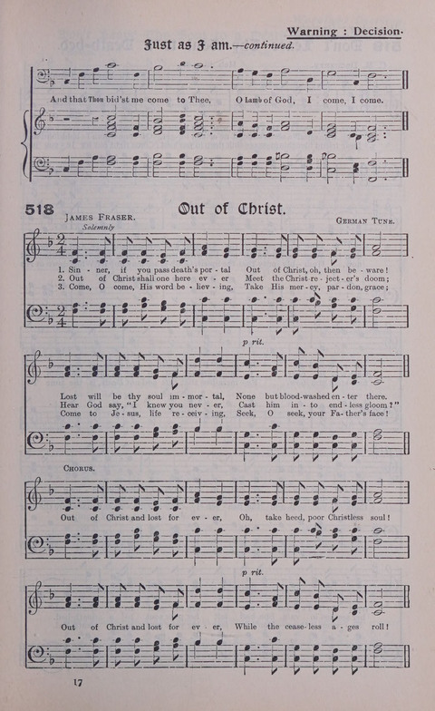 Celestial Songs: a collection of 900 choice hymns and choruses, selected for all kinds of Christian Getherings, Evangelistic Word, Solo Singers, Choirs, and the Home Circle page 453
