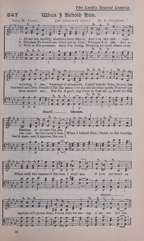 Celestial Songs: a collection of 900 choice hymns and choruses, selected for all kinds of Christian Getherings, Evangelistic Word, Solo Singers, Choirs, and the Home Circle page 483