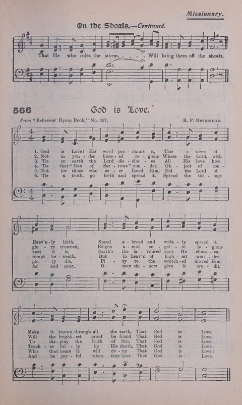 Celestial Songs: a collection of 900 choice hymns and choruses, selected for all kinds of Christian Getherings, Evangelistic Word, Solo Singers, Choirs, and the Home Circle page 501