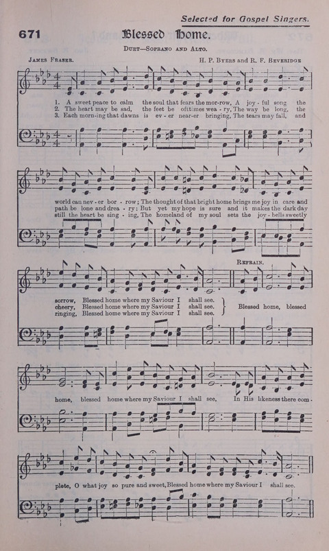 Celestial Songs: a collection of 900 choice hymns and choruses, selected for all kinds of Christian Getherings, Evangelistic Word, Solo Singers, Choirs, and the Home Circle page 595