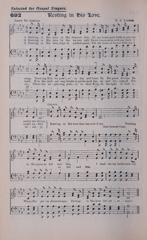 Celestial Songs: a collection of 900 choice hymns and choruses, selected for all kinds of Christian Getherings, Evangelistic Word, Solo Singers, Choirs, and the Home Circle page 616