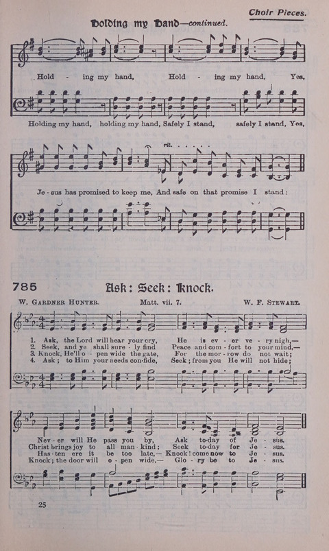 Celestial Songs: a collection of 900 choice hymns and choruses, selected for all kinds of Christian Getherings, Evangelistic Word, Solo Singers, Choirs, and the Home Circle page 693