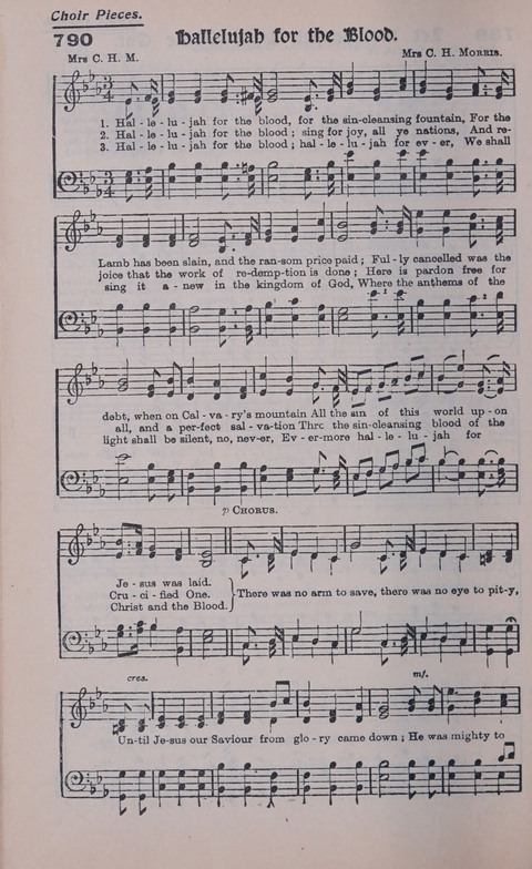 Celestial Songs: a collection of 900 choice hymns and choruses, selected for all kinds of Christian Getherings, Evangelistic Word, Solo Singers, Choirs, and the Home Circle page 698