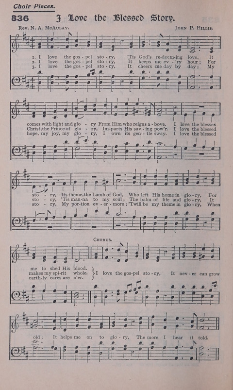 Celestial Songs: a collection of 900 choice hymns and choruses, selected for all kinds of Christian Getherings, Evangelistic Word, Solo Singers, Choirs, and the Home Circle page 748