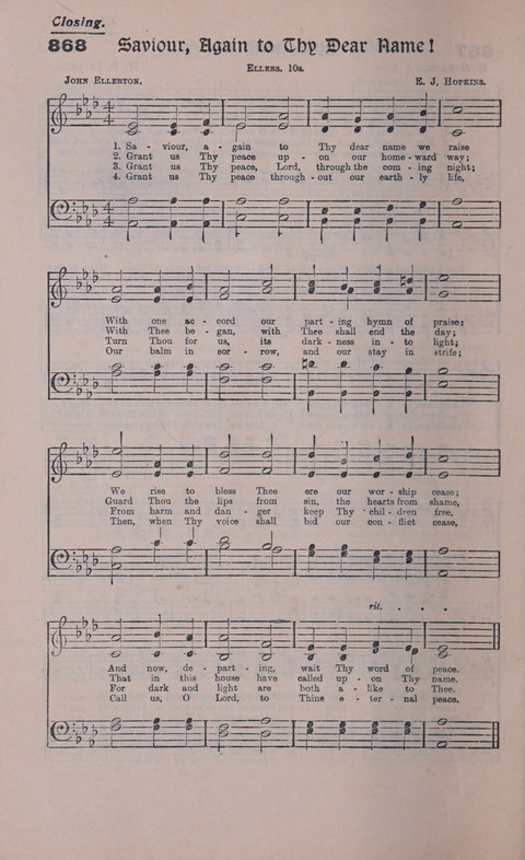 Celestial Songs: a collection of 900 choice hymns and choruses, selected for all kinds of Christian Getherings, Evangelistic Word, Solo Singers, Choirs, and the Home Circle page 794