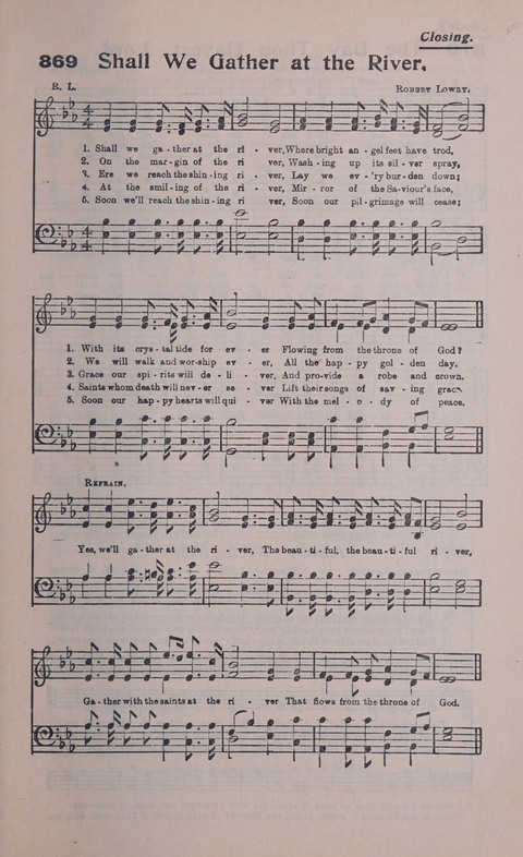 Celestial Songs: a collection of 900 choice hymns and choruses, selected for all kinds of Christian Getherings, Evangelistic Word, Solo Singers, Choirs, and the Home Circle page 795