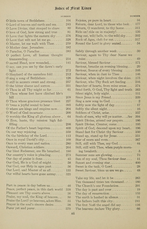 Christian Song page xiii