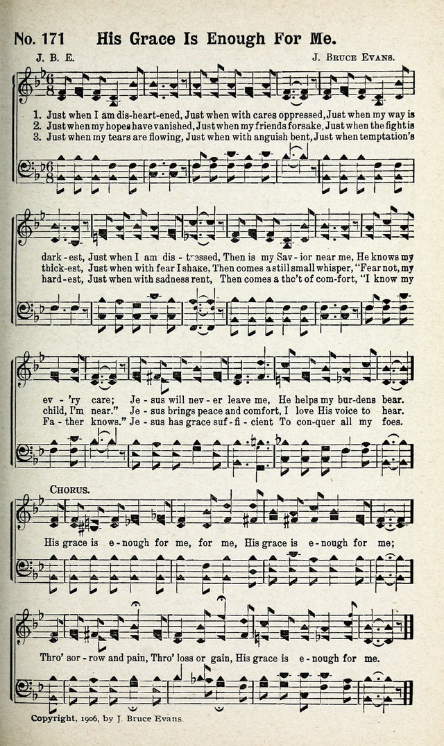 Calvary Songs: A Choice Collection of Gospel Songs, both Old and New page 172