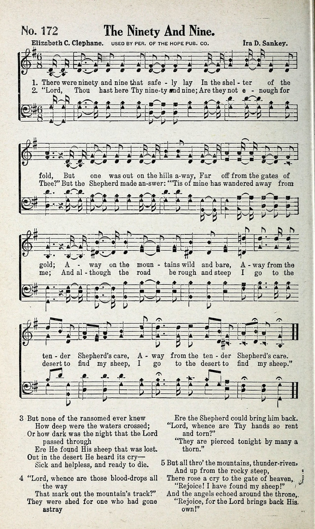 Calvary Songs: A Choice Collection of Gospel Songs, both Old and New page 173