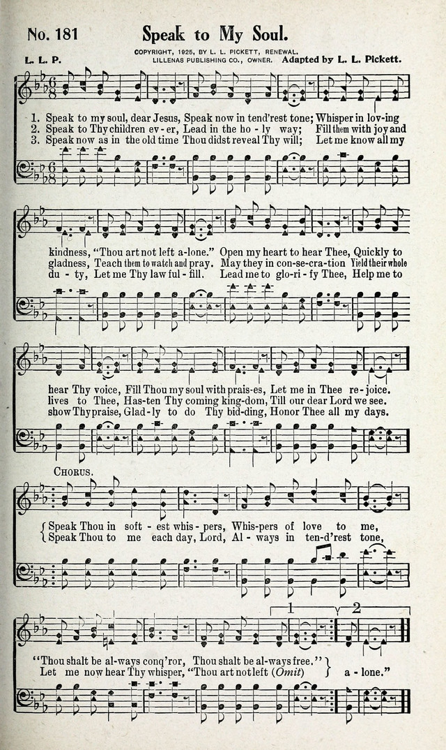 Calvary Songs: A Choice Collection of Gospel Songs, both Old and New page 182