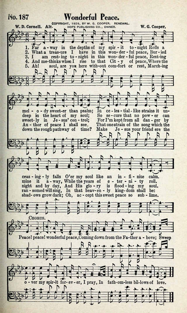 Calvary Songs: A Choice Collection of Gospel Songs, both Old and New page 188