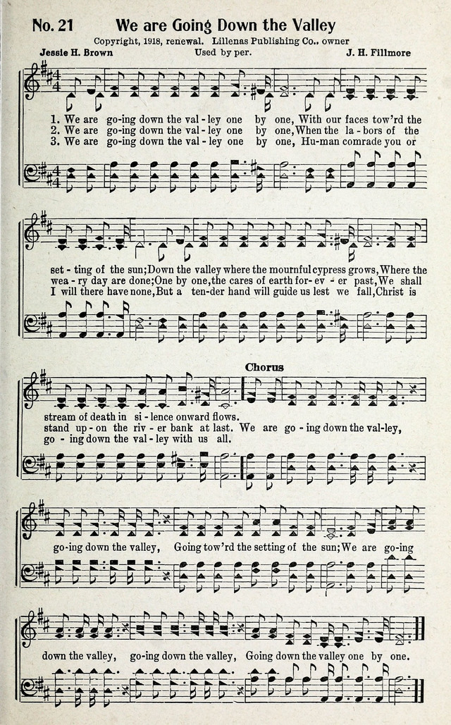 Calvary Songs: A Choice Collection of Gospel Songs, both Old and New page 22